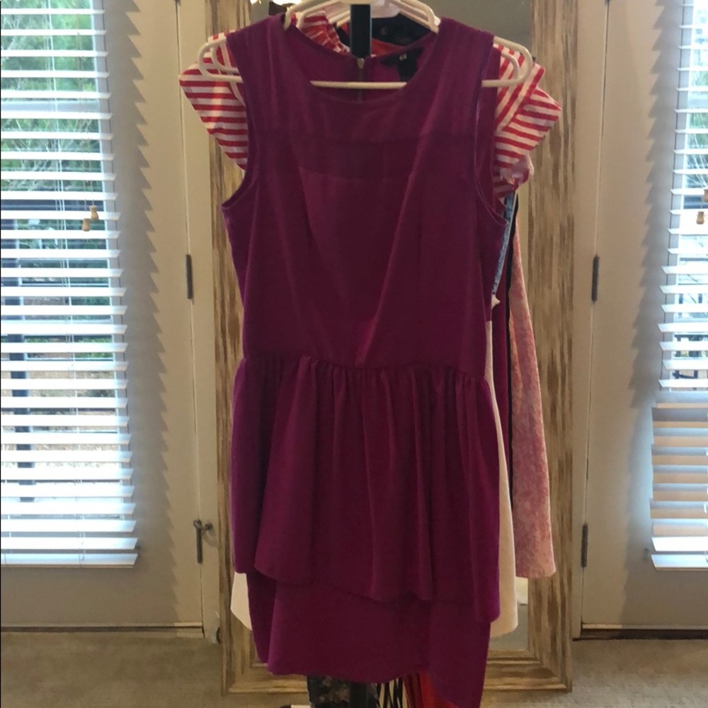Purple tiered dress from H&M